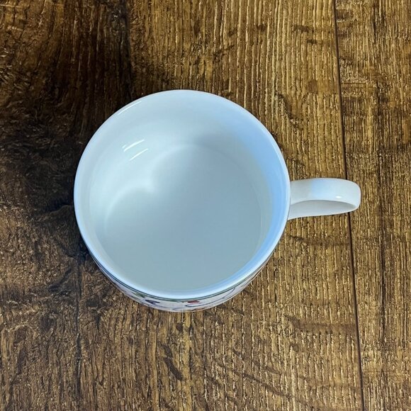 Coventry Portuguese Tile Cup Fine Porcelain White Floral - Picture 6 of 7